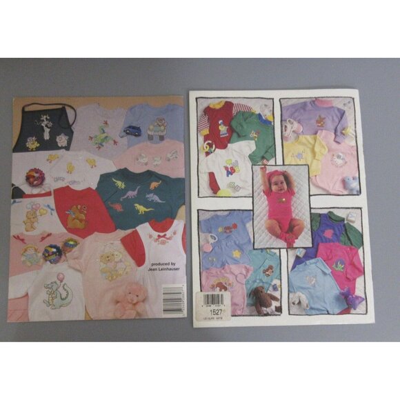 Iron-On Transfers Kid Baby Leisure Arts Crafts 2-Leaflet Book Lot 21 Pages Total - Picture 3 of 5